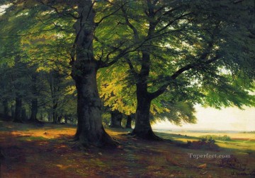 ウッズ Painting - トイトブルクの森 1865 古典的な風景 イワン・イワノビッチの木々